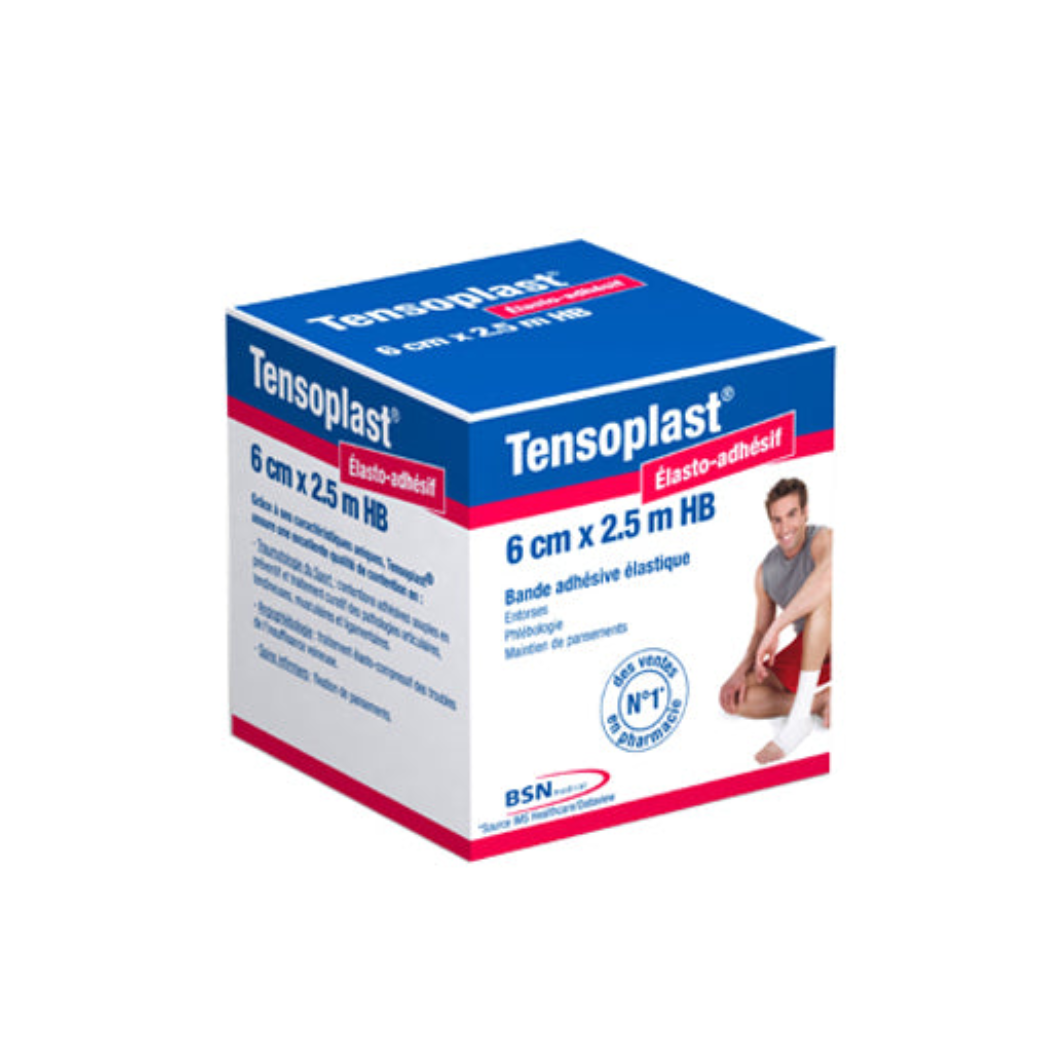 Rouleau de bande de contention Tensoplast 100 % coton