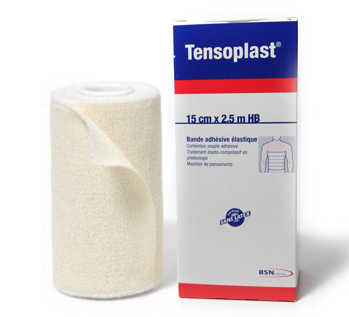 Rouleau de bande de contention Tensoplast 100 % coton
